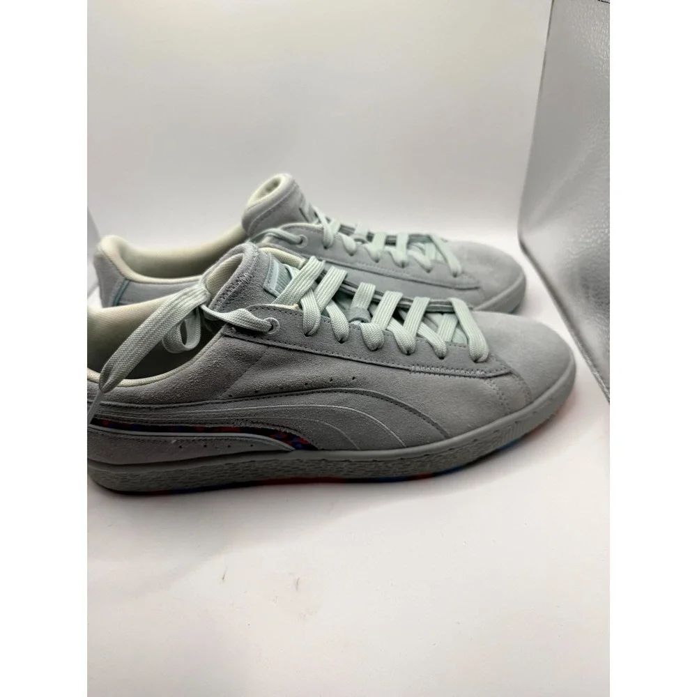 Puma Suede 386856-02 Mens 11 Sneaker Nitro Blue‎ Low Top Round Toe Lace Up Shoes